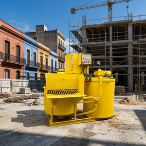 Agitateur automatique de boues, cylindre de stockage, moteur 9KW, capacité 1100L, haute efficacité, bleu, diverses applications de construction - Product Image 2