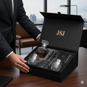 กล่องกระดาษแข็งคุณภาพสูงสำหรับบรรจุไวน์ร้อนพร้อมธีมวันหยุดฤดูหนาวและกล่องของขวัญเครื่องดื่มแอลกอฮอล์สำหรับคริสต์มาส - Product Image 3