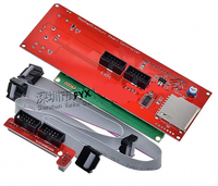 Contrôleur intelligent d'imprimante 3D RAMPS 14 LCD 12864 2004, module d'affichage, panneau de commande à écran bleu pour Arduino Mega Reprap