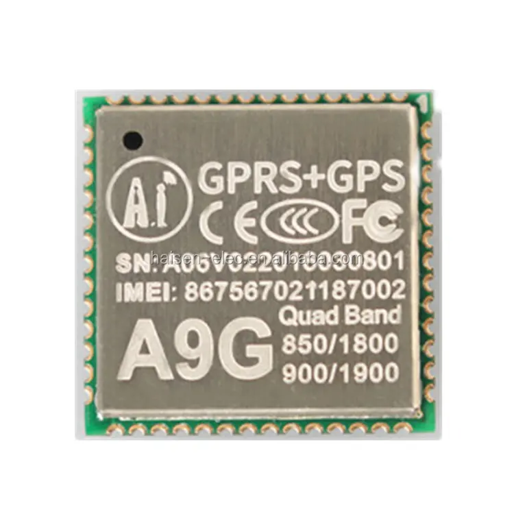 Un completo quad-band GSM/GPRS + GPRS/modulo GPS A9 E A9G