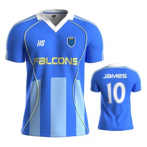 Fabricants de maillots de football personnalisés Maillot d'équipe de maillots de football à sublimation en maille respirante - Product Image 3