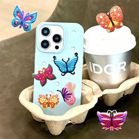 Breloques Papillon pour Chaussures, Breloques en Résine Animaux et Personnages, Breloques de Créateur pour Décorations de Chaussures Crocs, Pendentif Mini Sac