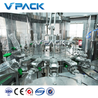 Ligne de production automatique de remplissage de boissons en plastique/verre, de soda et d'eau gazeuse/machine d'embouteillage de boissons gazeuses