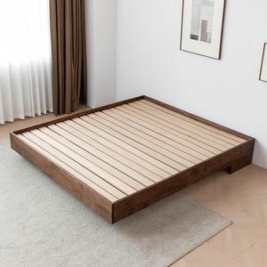 Giapponese Tatami in legno massello con plateau letti matrimoniale Queen Size <span class=keywords><strong>letto</strong></span> sospeso senza testiera di lusso King Size <span class=keywords><strong>camera</strong></span> <span class=keywords><strong>da</strong></span> <span class=keywords><strong>letto</strong></span> <span class=keywords><strong>mobili</strong></span> - Product Image 6