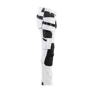 BLAKLADER - 717916451098C46 Pantalones de pintor de mujer 4 vías elásticos Blanco/Gris oscuro-PANTALÓN DE TRABAJO EAN 7330509802090 - Product Image 4