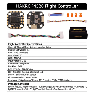 ชุดควบคุมการบิน HaiKe F405 6S FC Mini สำหรับประกอบโดรน อุปกรณ์เสริมที่ใช้ได้กับเครื่องบินวงกลม เครื่องบินบินข้ามเส้นทาง และเครื่องบินจำลอง - Product Image 6
