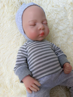 Poupée Reborn en silicone souple corps entier, corps solide, poupée réaliste faite à la main, compagnon éducatif pour enfants