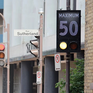 Cuộc họp giao thông an toàn ngoài trời sản xuất tín hiệu giao thông chậm lại dẫn giới hạn tốc độ 30 dấu hiệu đường bộ - Product Image 2