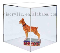 Boîte en acrylique personnalisée, boîte de présentation transparente, boîte à 5 côtés avec couvercle coulissant ou base, boîte en plexiglas, cube en acrylique