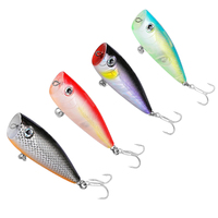 Leurre artificiel flottant Whopper Plopper Popper 60mm 7.0g en ABS pour pêche en surface, eau douce et salée, rivière, lac, ruisseau