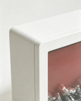 Lanternes rectangulaires sans flamme à LED, effet réaliste, portables, alimentées par batterie USB, décoration lumineuse d'intérieur