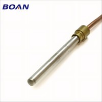 Sensor Pengganti Termokopel Gas Alam Berkualitas Tinggi Boan 350mm 11/32-32UNS Tipe Lurus Selubung Tembaga Inti Tembaga Mudah Dipasang