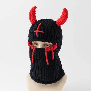 <span class=keywords><strong>Gorro</strong></span> <span class=keywords><strong>de</strong></span> punto <span class=keywords><strong>de</strong></span> alta calidad con logo personalizado, <span class=keywords><strong>gorro</strong></span> <span class=keywords><strong>de</strong></span> balaclava con cuernos, gorros <span class=keywords><strong>de</strong></span> mascarada, divertidos cuernos, accesorios para la cabeza para fiestas. - Product Image 2