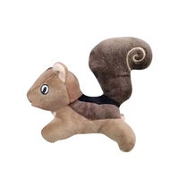 Jouet pour chien tendance et très vendu : Hureaux cachés dans les trous d'arbre, écureuils et hiboux en peluche, jouet à mâcher couineur pour animaux de compagnie