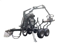 RIMA Machine 6/8/12ton hydraulique ATV remorque bois grue bois grues remorque prix de vente foresterie moteur comme composant de base