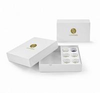 Boîte de rangement personnalisée pour aligneurs dentaires, emballage rigide magnétique en carton avec séparateur en papier et plateau en plastique