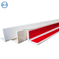Profil de coins en plastique PVC en forme de L personnalisé 3/4 "ou 1 1/2" Angle PVC en gros pour protecteurs d'angle de mur d'hôtel