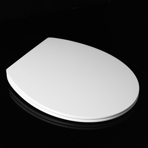 Siège de toilette commercial ultra-mince UF à fermeture douce, charnière en acier inoxydable, dépose rapide à une touche, résistant aux salissures pour salle de bain - Product Image 3