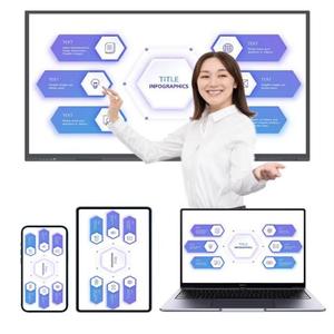 Tableau interactif intelligent de 65 pouces pour une utilisation en classe et en réunion, éducation et soins médicaux, garantie d'un an - OEM - Product Image 4