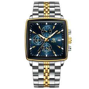 Montre BINBOND 911 pour homme, montre-bracelet étanche, lumineuse, de luxe, chronographe carré, quartz, montres pour hommes - Product Image 6