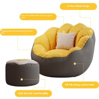 Pouf-canapé moderne en tissu pour enfants, pliable, idéal pour la lecture et le sommeil dans la chambre
