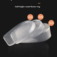 Fleur Anneau Gel 3cm Hauteur Augmentation Semelle Unisexe Élastique Absorption Des Chocs Casual Sports Invisible Rebo RBH-25026