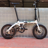 Java X3 Vélo vélo pliant 16 pouces portable en Alliage d'aluminium frein À Disque adulte Portable super léger Ville banlieue vélo tour