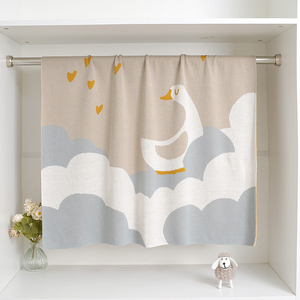 Couverture de conte de fées de style nouveau Mimixiong, motif lune et cygne blanc, couverture de sommeil pour enfants - Product Image 4