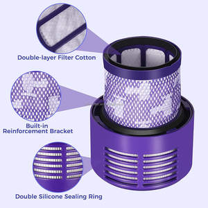 Filtres à air de remplacement pour aspirateur Dyson V10 Sv12, violet, réutilisables, pour usage domestique, paquet de 3 - Product Image 3