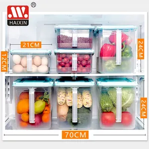 4.5L Fridge Storage Box Organizer with Handle for Refrigerator Kitchen Food Storing Container