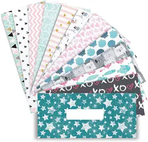 Système d'enveloppe d'argent liquide, portefeuille avec 12 enveloppes de billets étanches, 24 étiquettes vierges - Product Image 1