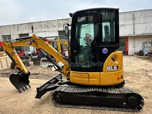 Thứ Hai Tay Mini 2022 Nhật Bản 95% Mới Miễn Phí Vận Chuyển Chất Lượng Cao Tình Trạng Tốt Crawler Digger Máy Sử Dụng Máy Xúc Mèo 303.5e