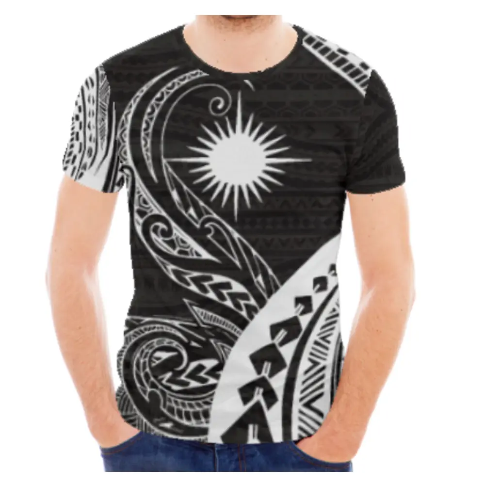 Digipod — t-shirt à col rond pour hommes, Style Tribal polynéen, Unique, styliste, personnalisé, impression par Sublimation, vente en gros, fabriqué en chine