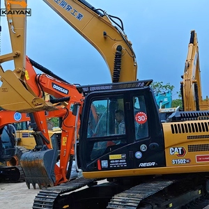 รถขุดตีนตะขาบ Caterpillar 315D2 GC มือสอง ขนาด 15 ตัน ระบบไฮดรอลิก สีเหลือง อุปกรณ์ก่อสร้าง - Product Image 2