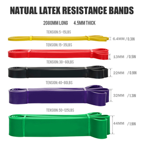 Ensemble de bandes de résistance avec logo personnalisé, bandes d'assistance pour tractions, bandes de résistance pour yoga, vente en gros - Product Image 3