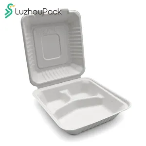 LuzhouPack去饭盒容器pfas免费环保一次性饭盒包装中国