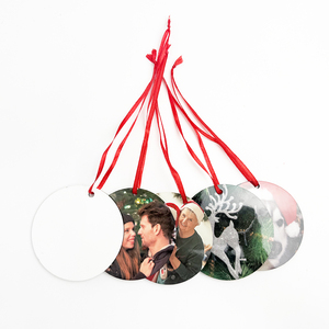 Hot Spring Hotel Hot Spring Pendentifs Mariages d'hiver Sublimation Blanc Mdf Ornements d'<span class=keywords><strong>arbre</strong></span> de Noël Ange - Product Image 1