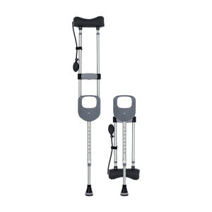 Bantuan jalan latihan rehabilitasi medis penyerap guncangan pegas kruk bawah ganda anti selip untuk lengan pendek anak muda - Product Image 1