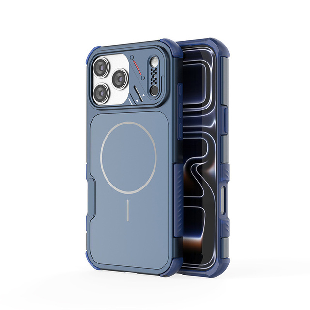 New Original Bumper Magnetic Matte Mobile Phone case for iPhone 17 16 15 Pro Max Frosted Shockproof Converted Magnet back Cover