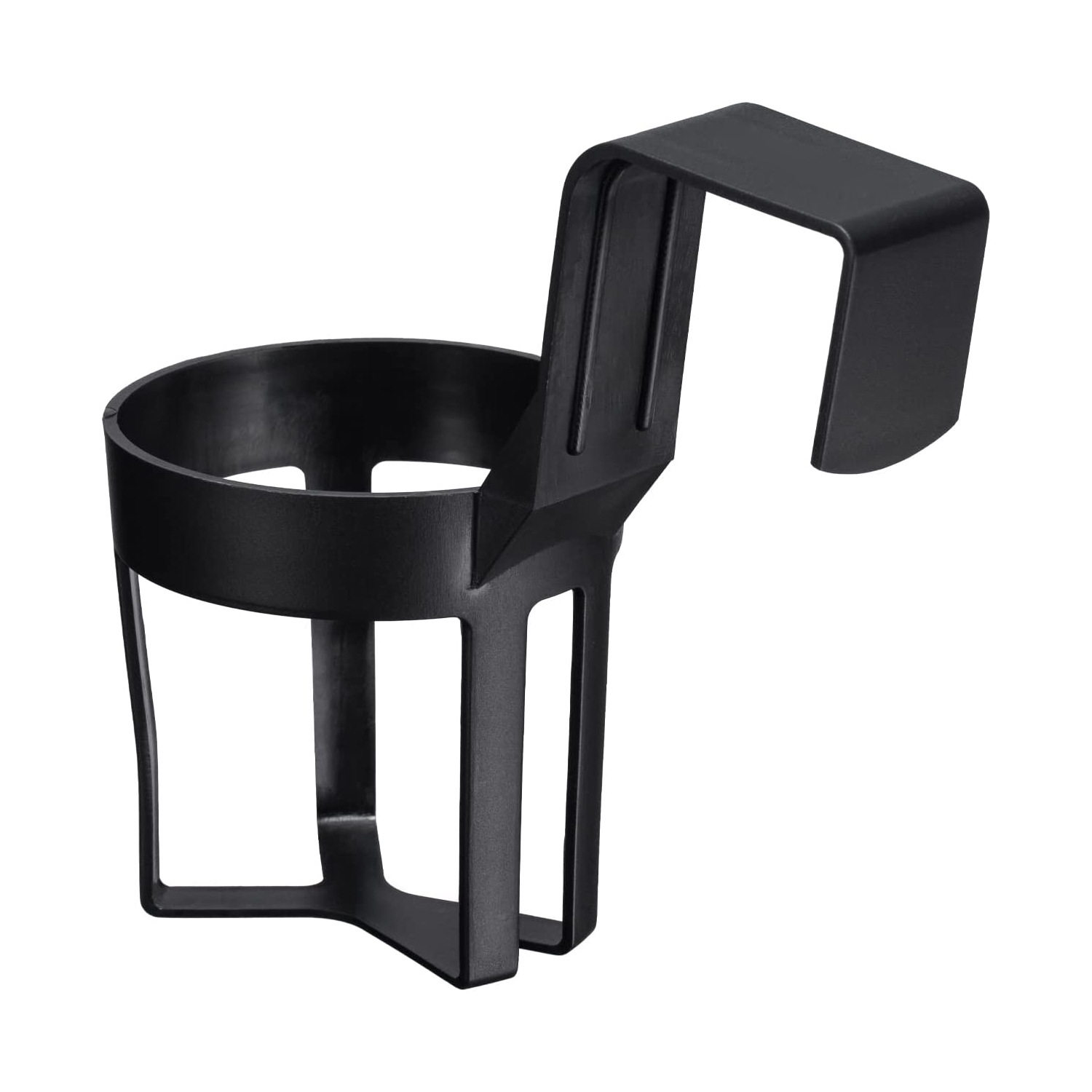 Zhixiao ZX-C070804 Small Black Auto Window Mount Bottle Holder - Plastic PP Cup Drink Holder for Sod