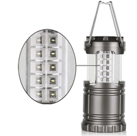 Lanterne de camping LED portable alimentée par batterie, lampe LED extérieure lumineuse avec poignée pour la randonnée, l'escalade et l'utilisation en voiture