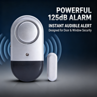 Sensor Alarm Magnetik Pintu Jendela Keamanan Rumah MEINOE 125dB, Pasokan Grosir Pabrik OEM