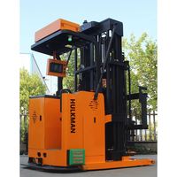 Robot Forklift Lorong Sempit Tanpa Awak 1000kg AGV Listrik Lorong Sempit 3 Arah VNA Forklift