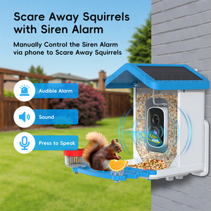 Mangeoire à oiseaux intelligente automatique et écologique avec caméra, alimentée par énergie solaire, reconnaissance d'oiseaux par IA, HD, détachable, 1200g - Product Image 4