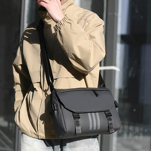 New Trendy Fashion Polyester Waterproof Crossbody Shoulder <b>Bag</b> for Men and Women Student Workwear Messenger <b>Bag</b> - Product Image 5