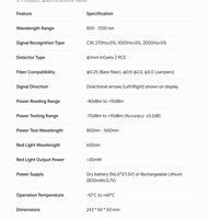 Identificateur de fibre optique haute précision avec tête de serrage universelle 4-en-1, testeur de fibres 250um 900um 2mm 3mm