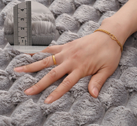 Tapis de salle de bain moderne rayé et géométrique en polyester gaufré absorbant anti-dérapant pour la maison ou l'hôtel
