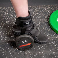 Sangles de cheville métalliques réglables pour les exercices de flexion et de soulevé de jambe - Équipement de gym pour machines à câbles