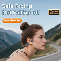Écouteurs à conduction osseuse DG05 IPX8 étanches, écouteurs sportifs sans fil à oreille ouverte avec lecteur MP3 intégré pour la natation et la course à pied