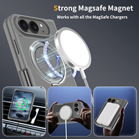 Coque de téléphone portable magnétique pliable haut de gamme à toucher doux avec support de raquette pour iPhone 18 Fold Samsung Z Fold 8 – Vente en gros usine